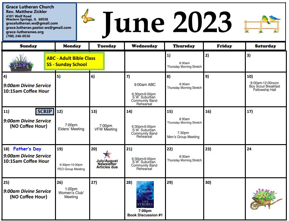 June 2023 Calendar