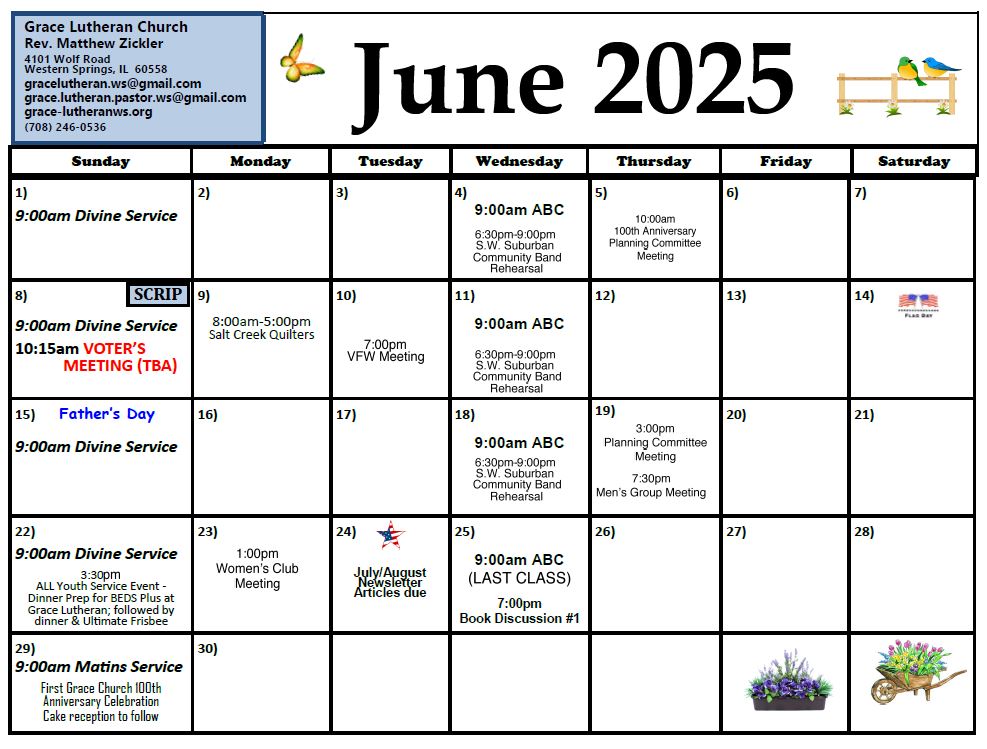 June 2025 Calendar
